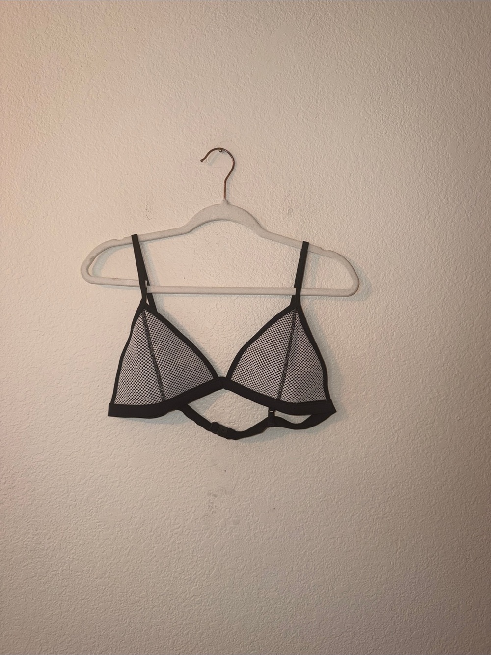 TRIANGL black and white bikini top